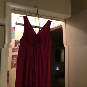 Red Dress 45” long never been worn, could use some dry cleaning